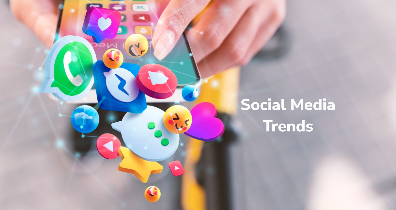 Social Media Trends, Mobile App Development, App Develop, Facebook, Instagram, LinkedIn, Twitter, YouTube, AI, IoT, 5G, AR & VR, ML.